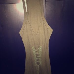 Green dress short